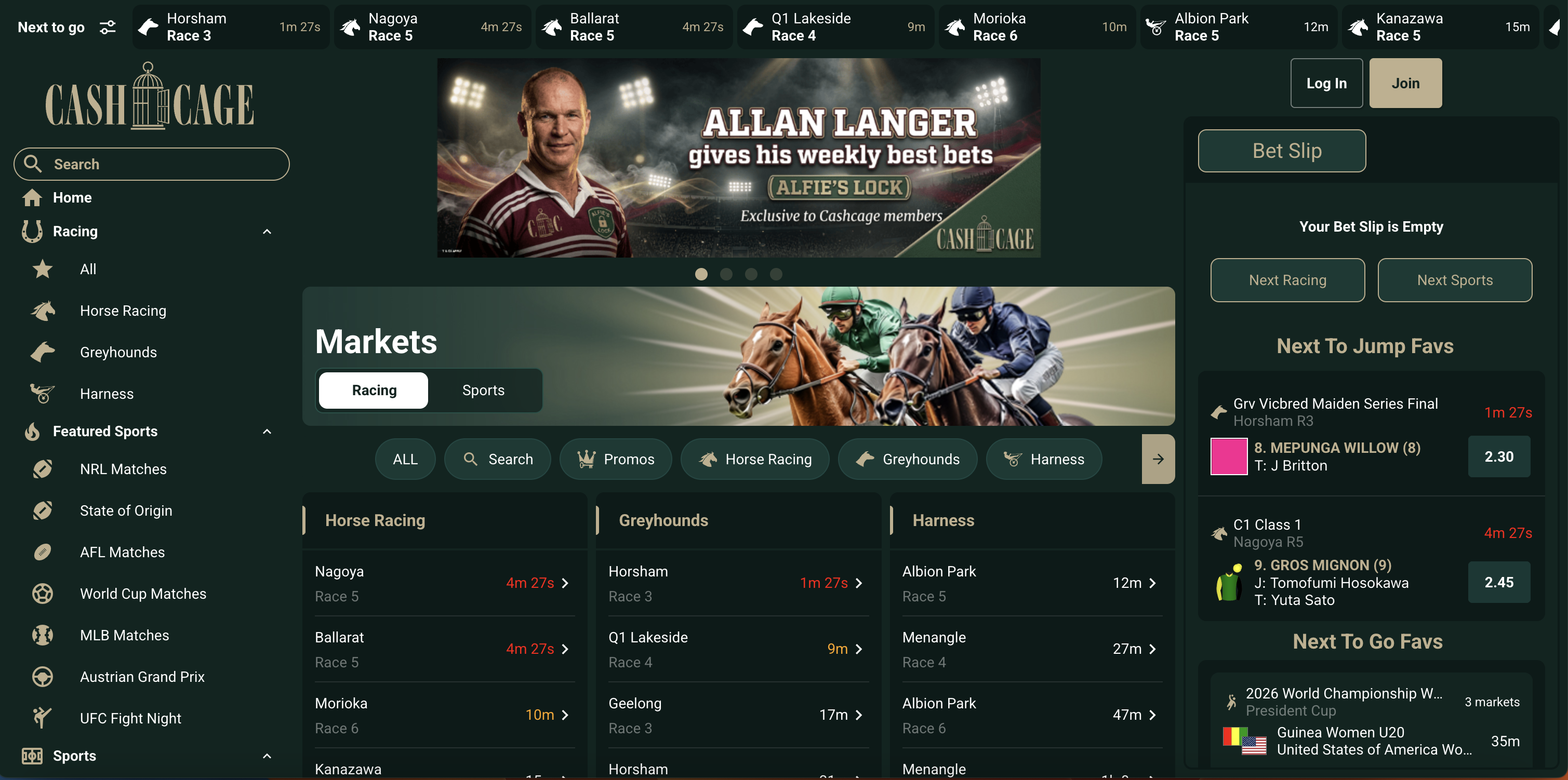 CashCage Homepage